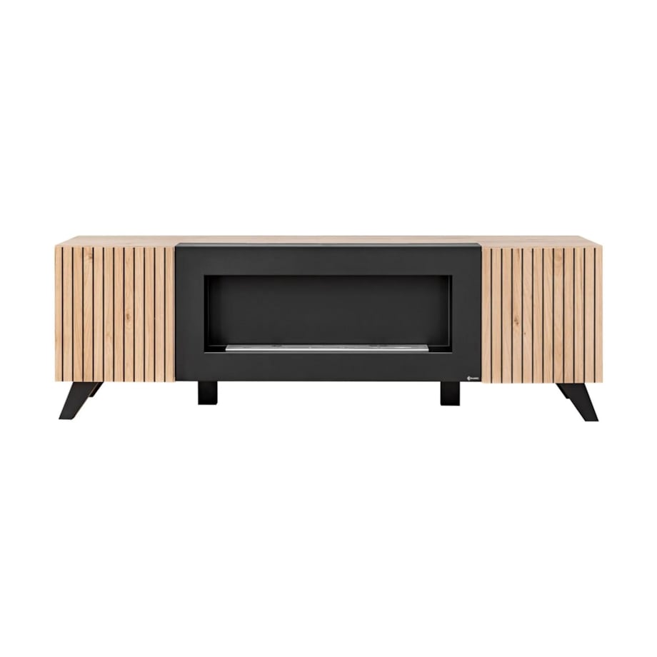 Stolik RTV LIAM 160 hickory jackson z biokominkiem