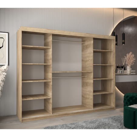 Szafa przesuwna Garderoba PROMO T2 250 sonoma/sonoma