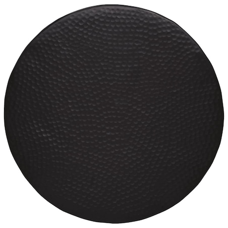 vidaXL Stolik kawowy z młotkowanego aluminium, Ø 50x30 cm, czarny