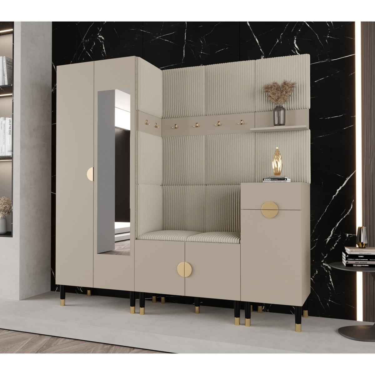 Garderoba do przedpokoju Abiks PALERMO 13 kaszmir+poso100