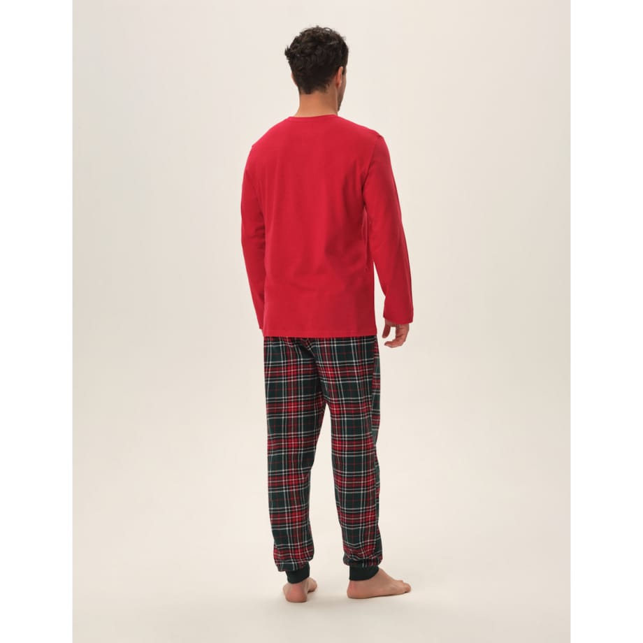 Piżama Honest 41914-33X Czerwona Czerwony, L