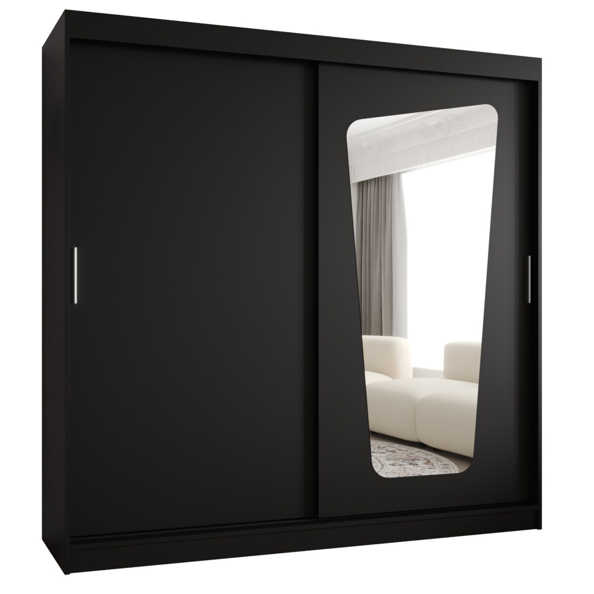 Szafa przesuwna MOKA 200 czarny