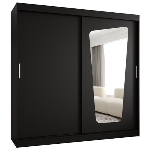 Szafa przesuwna MOKA 200 czarny