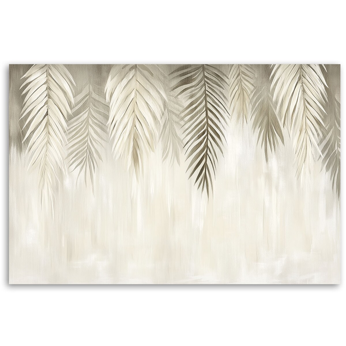 Fototapeta, Beżowe liście palmowe w stylu boho 400x280
