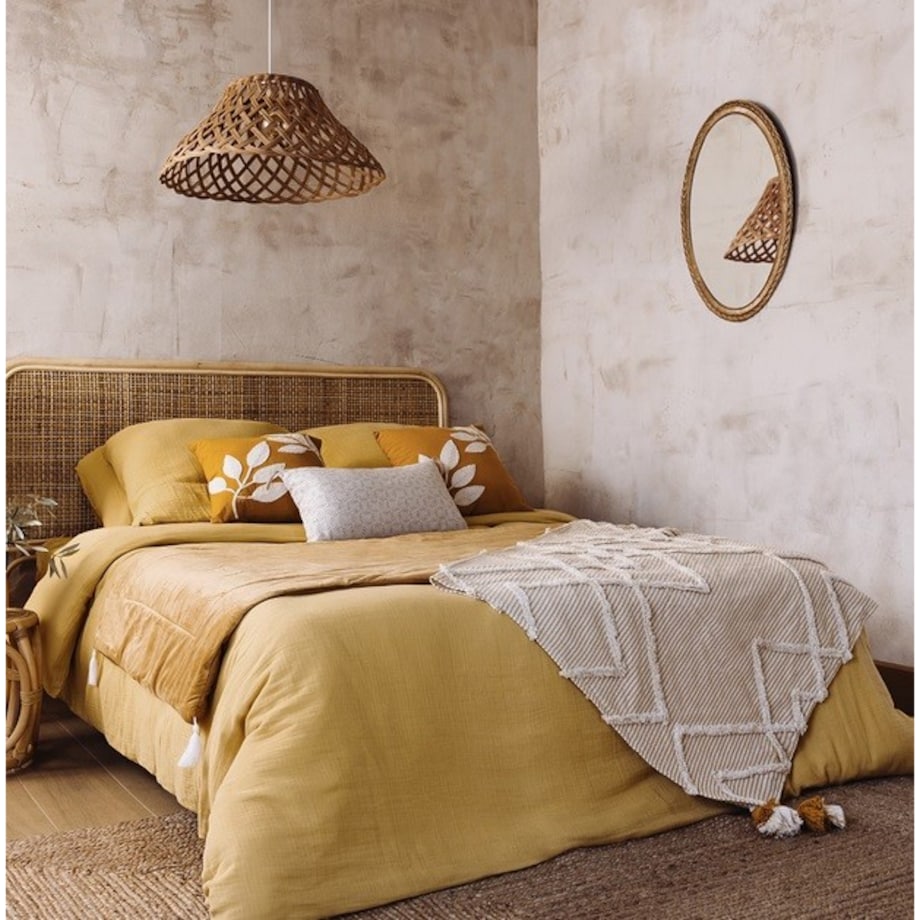 Wezgłowie zagłówek do łóżka rattan 160 cm