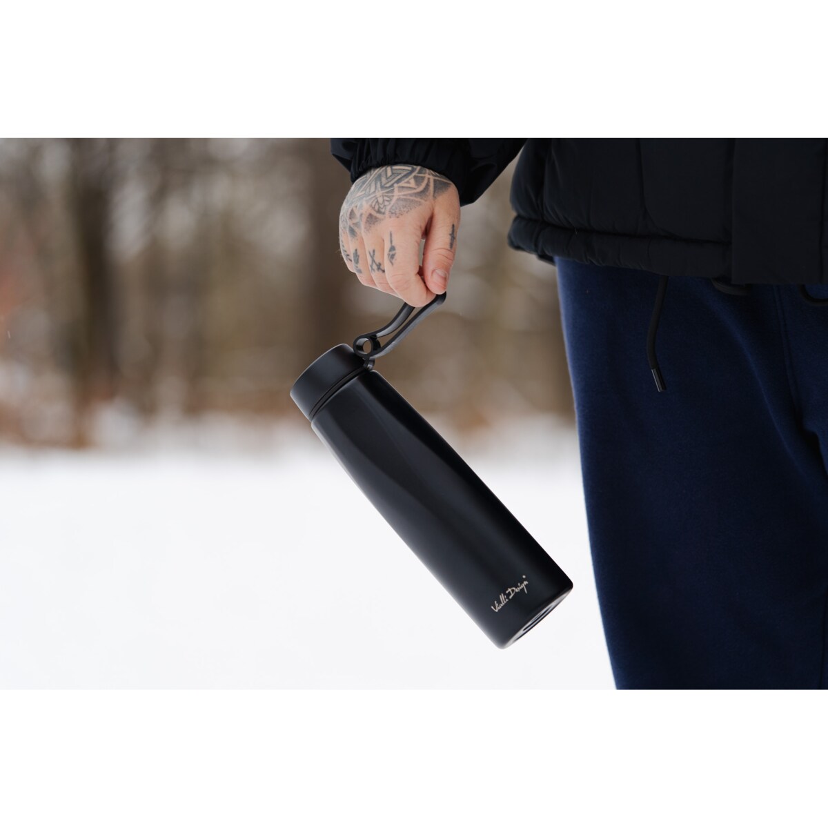 Butelka termiczna Fuori 500 ml czarna 29903