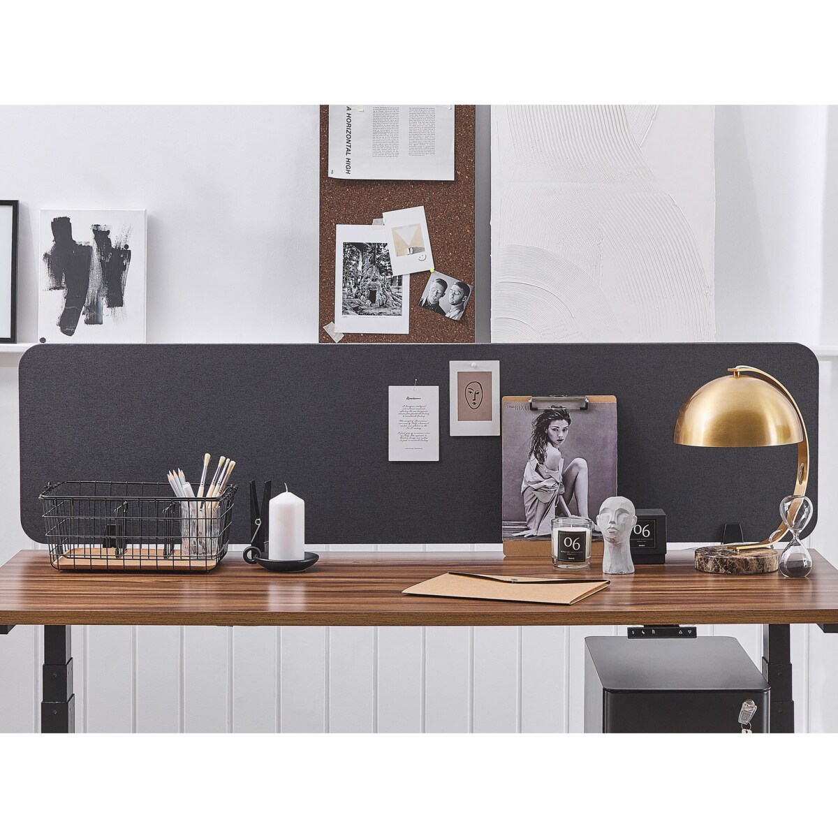 Przegroda biurkowa 160 x 40 cm Różne rozmiary