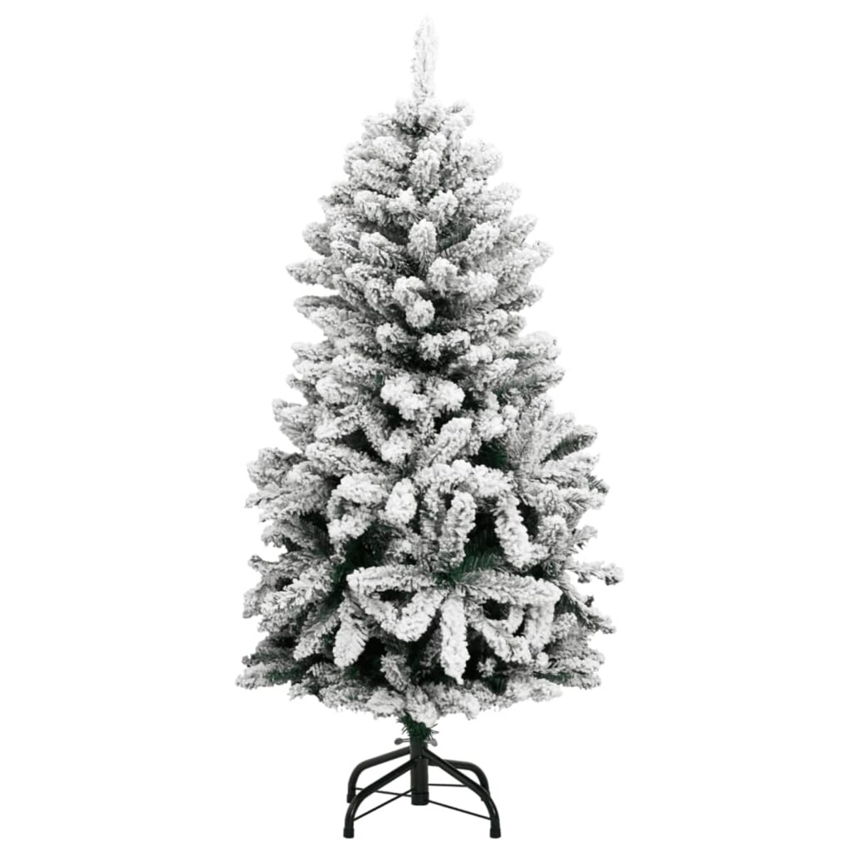 vidaXL Sztuczna choinka na zawiasach, 150 lampek LED i bombki, 150 cm