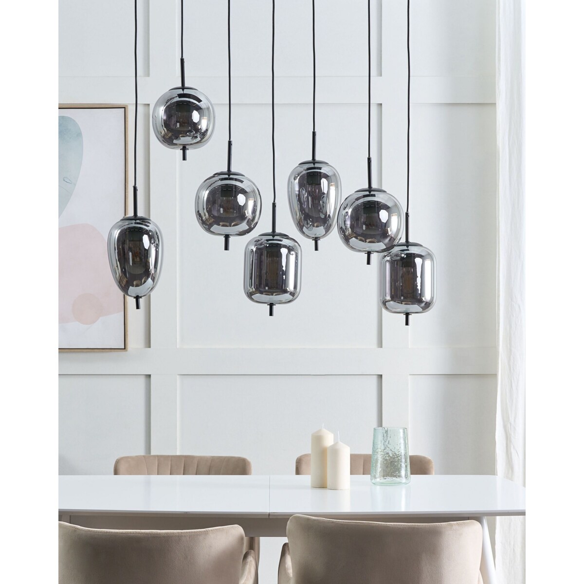 Lampa wisząca TARLO Szkło Mosiężny