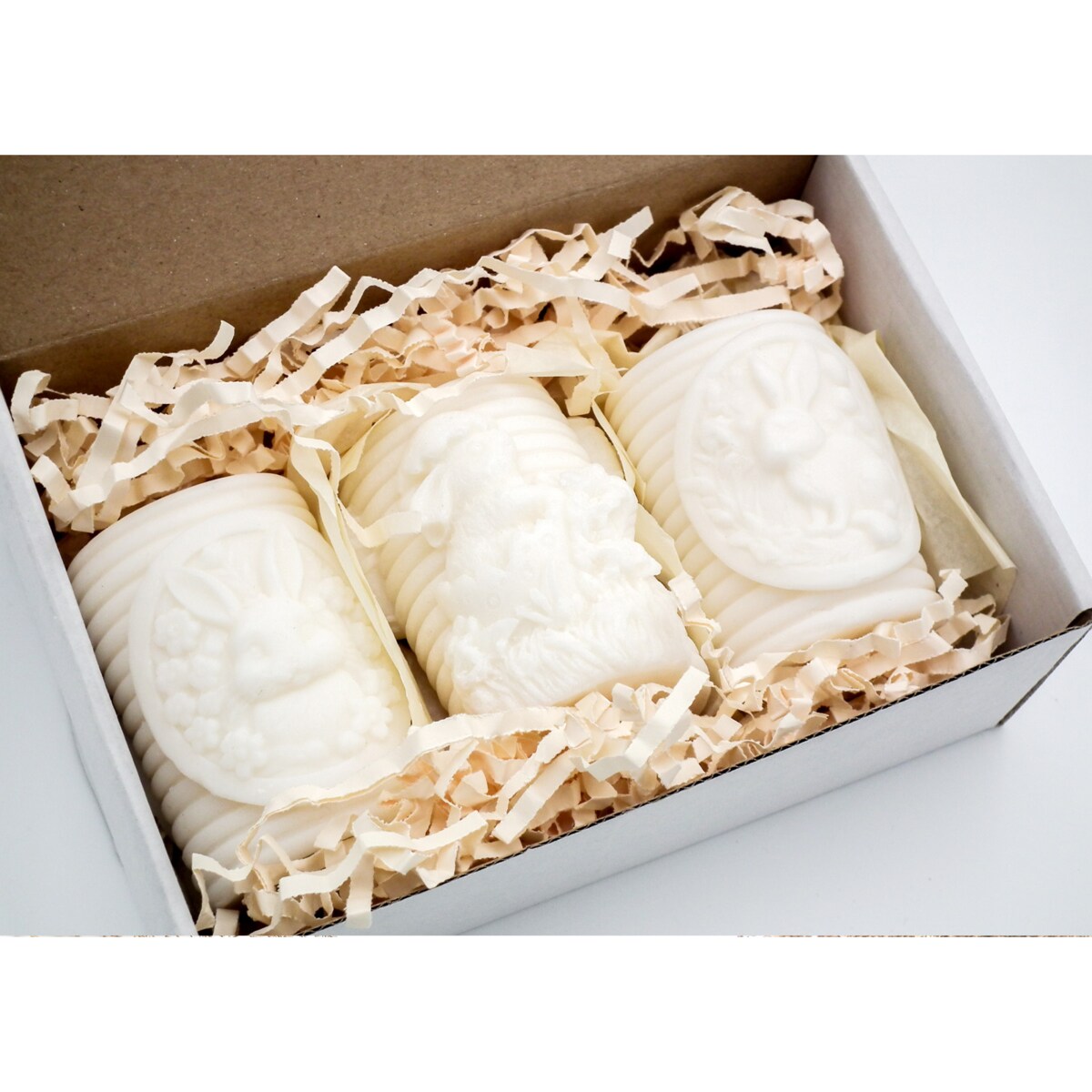 Zestaw wielkanocny świece sojowe stołowe 3 szt