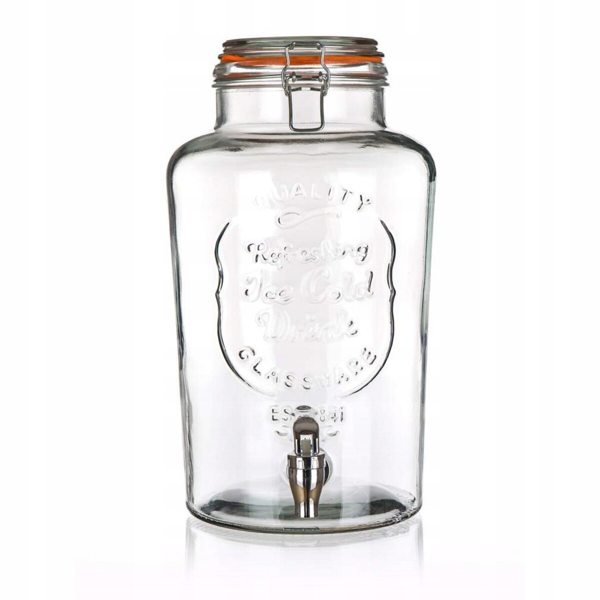 szklany SŁOIK z kranikiem NA NAPOJE lemoniadę soki 7 L przyjęcie święta