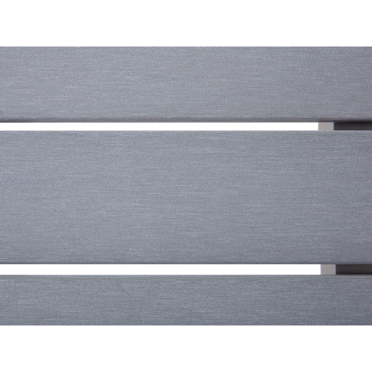 Stolik kawowy ogrodowy SALERNO 90 cm 50 cm Metal Jasnoszary