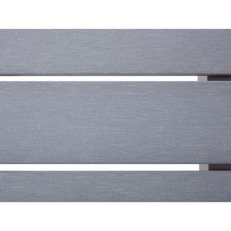 Stolik kawowy ogrodowy SALERNO 90 cm 50 cm Metal Jasnoszary