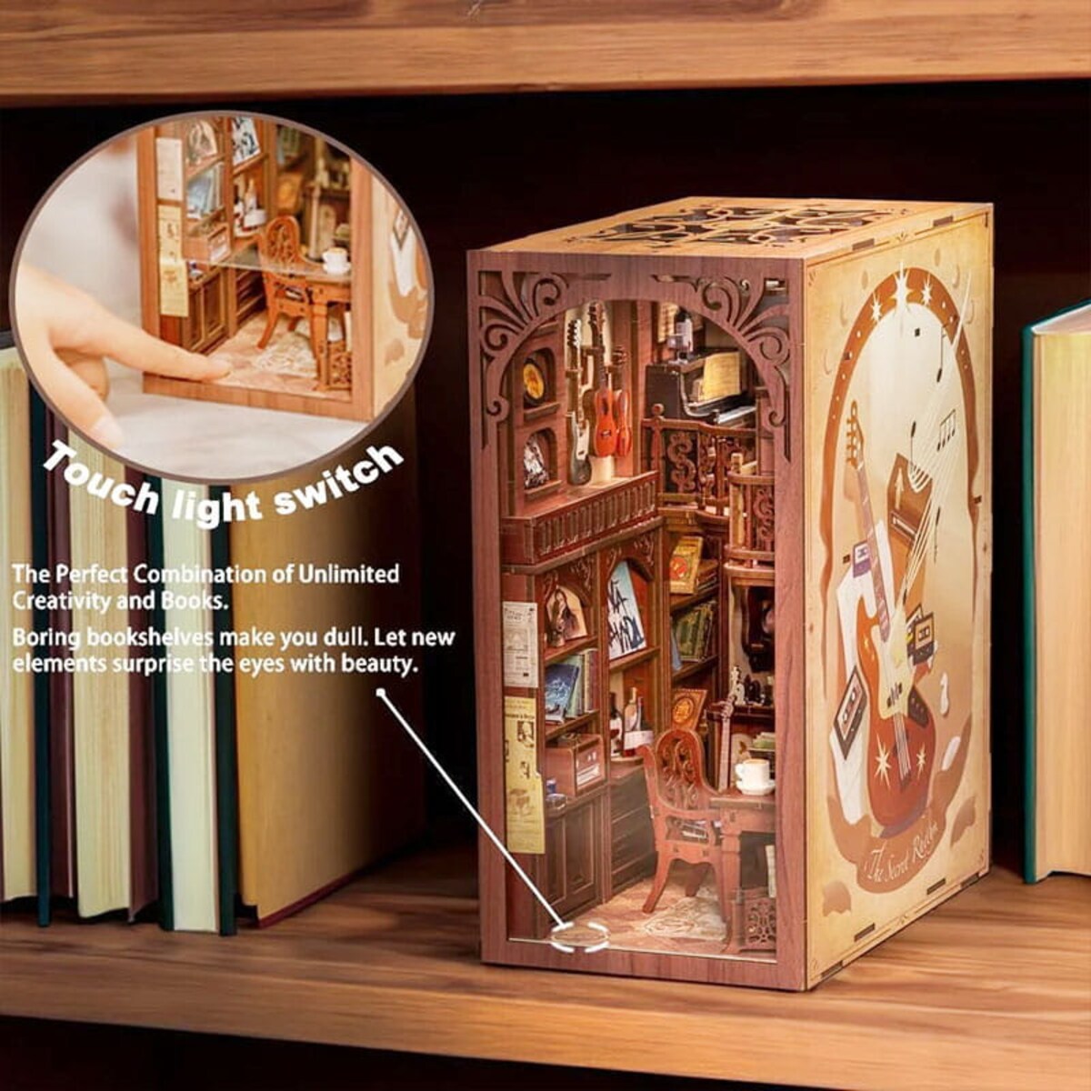 Miniaturowy domek Book Nook - Sekretny gabinet - CuteBee