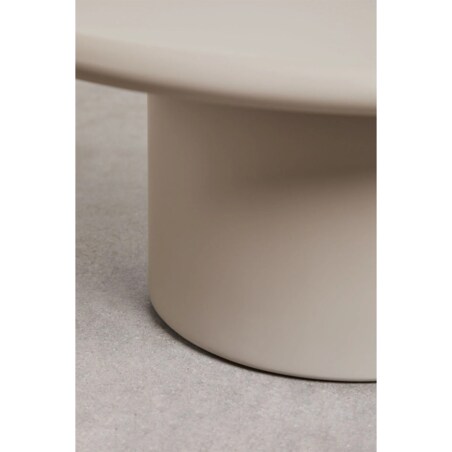 Stolik kawowy z MDF, Ø80 cm, kremowo-kaszmirowy, Rodeo