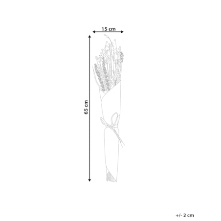Bukiet suszonych kwiatów 65 cm czerwono-żółty PAMPELUNA