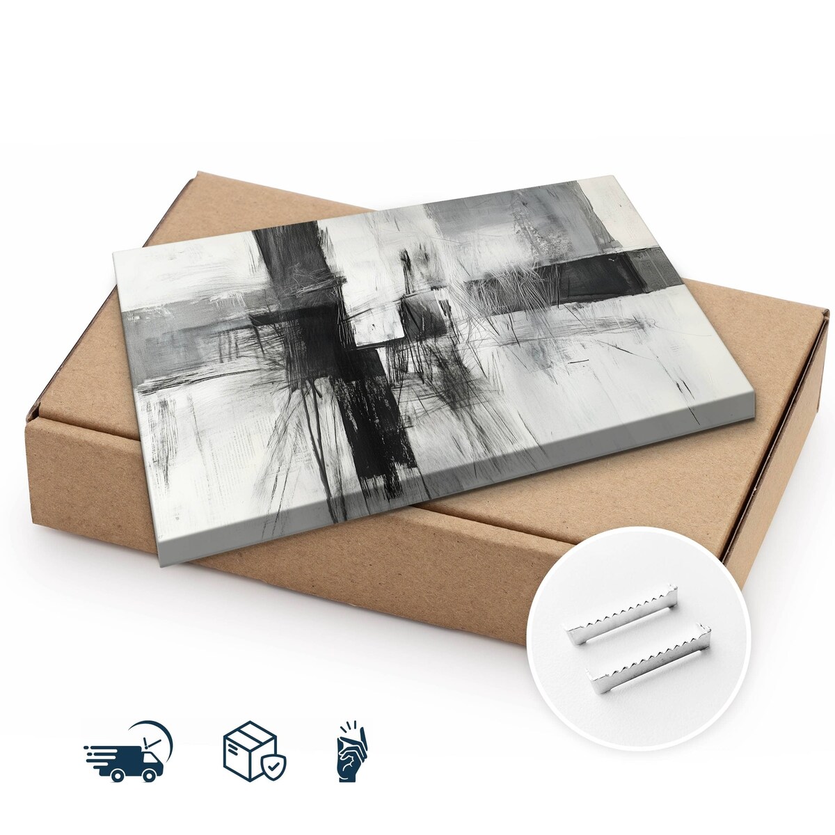 Obraz Ścienny Do Salonu Sypialni Abstrakcja Szkice Nowoczesny Styl 120x80cm