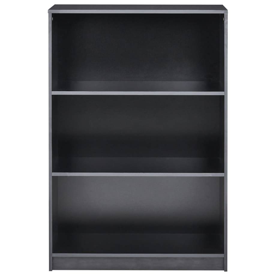 Regał na książki 3 półki ZEHNA 117 cm Czarny