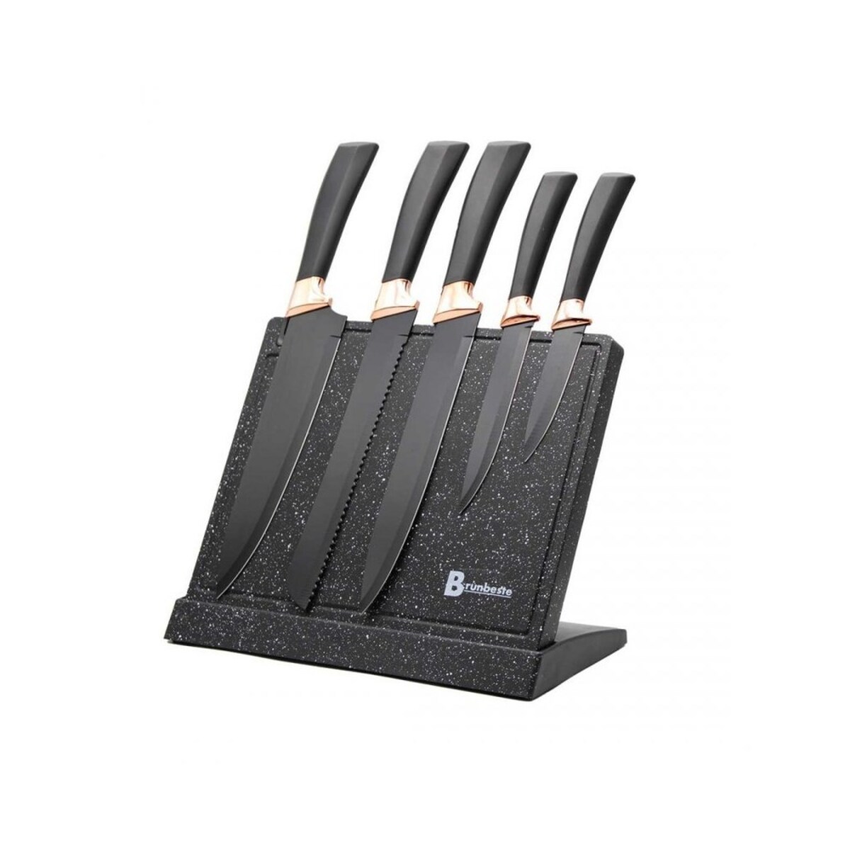 Brunbeste blok magnetyczny na noże z ostrzałką 3771