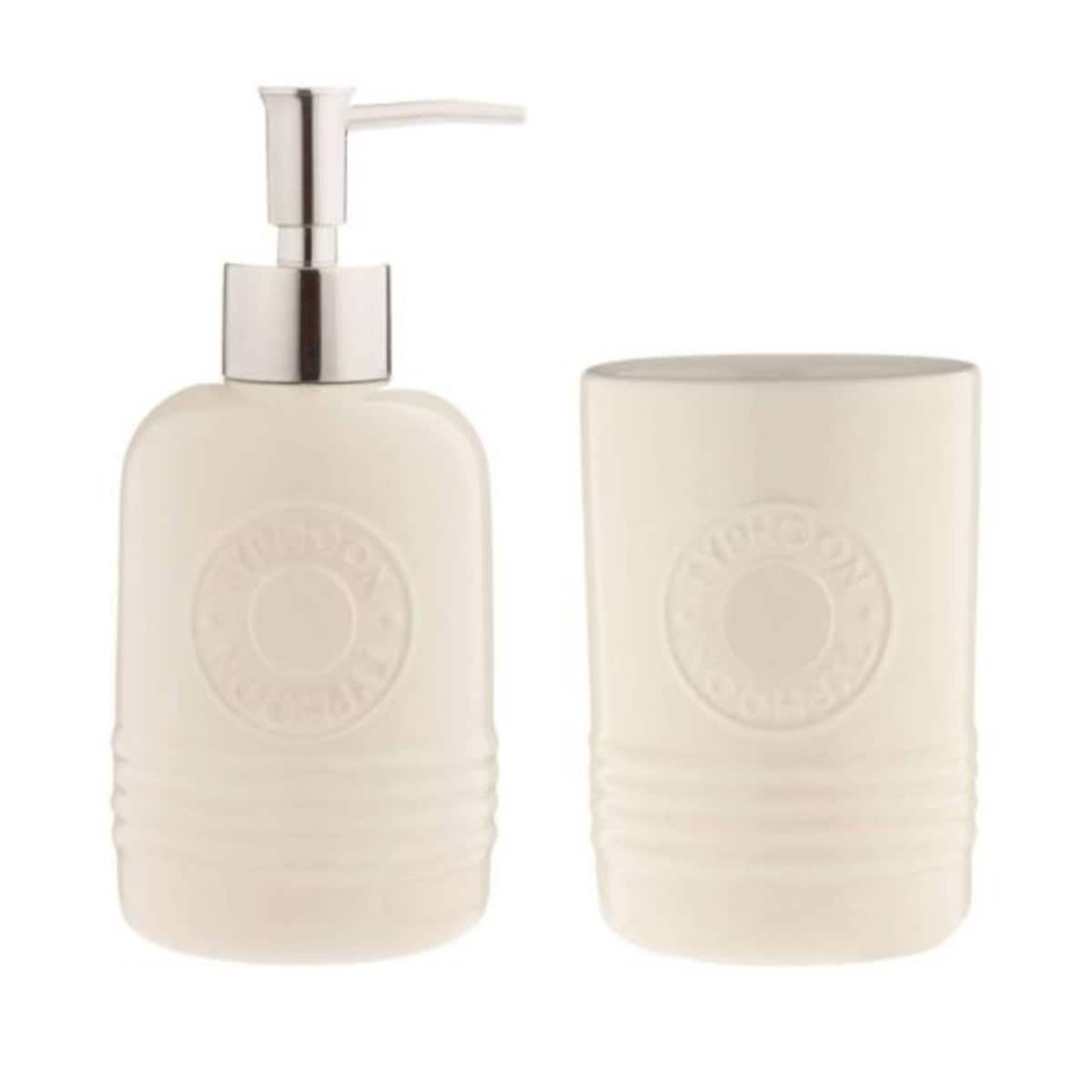 Zestaw łazienkowy (kremowy) Typhoon