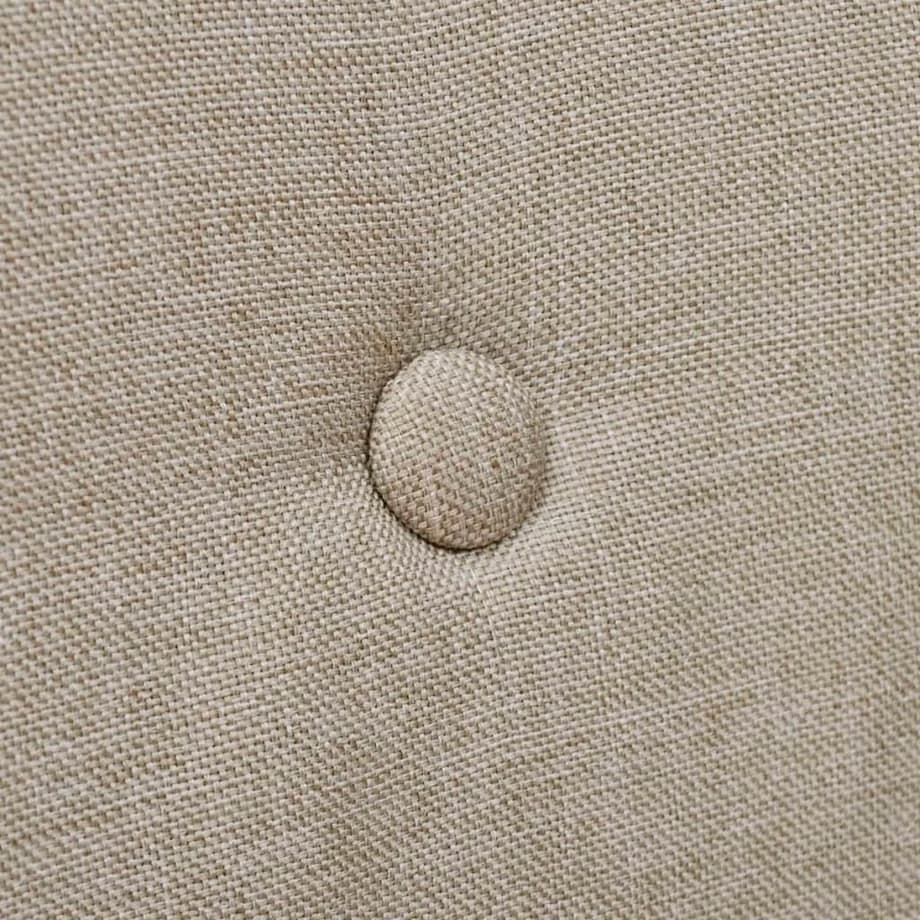 vidaXL Krzesła do jadalni, 4 szt., beżowe, tkanina i lity dąb