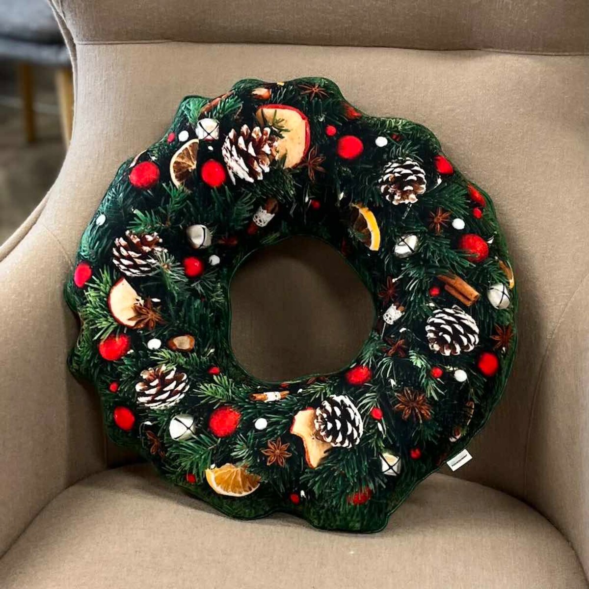 Poduszka Wianek duży świąteczny Boże Narodzenie