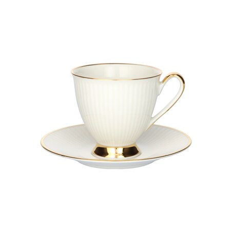 Filiżanka 250 ml ze spodkiem Dalia Perła GZ01