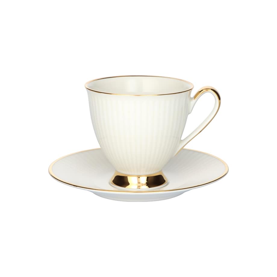 Filiżanka 250 ml ze spodkiem Dalia Perła GZ01