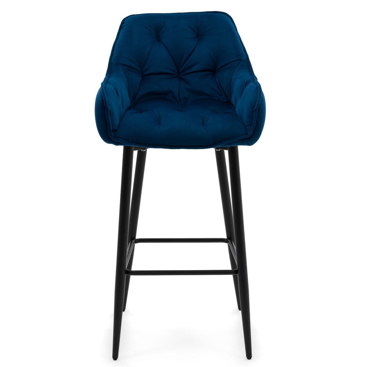 Hoker tapicerowany welurowy do salonu jadalni barowy glamour SIENA