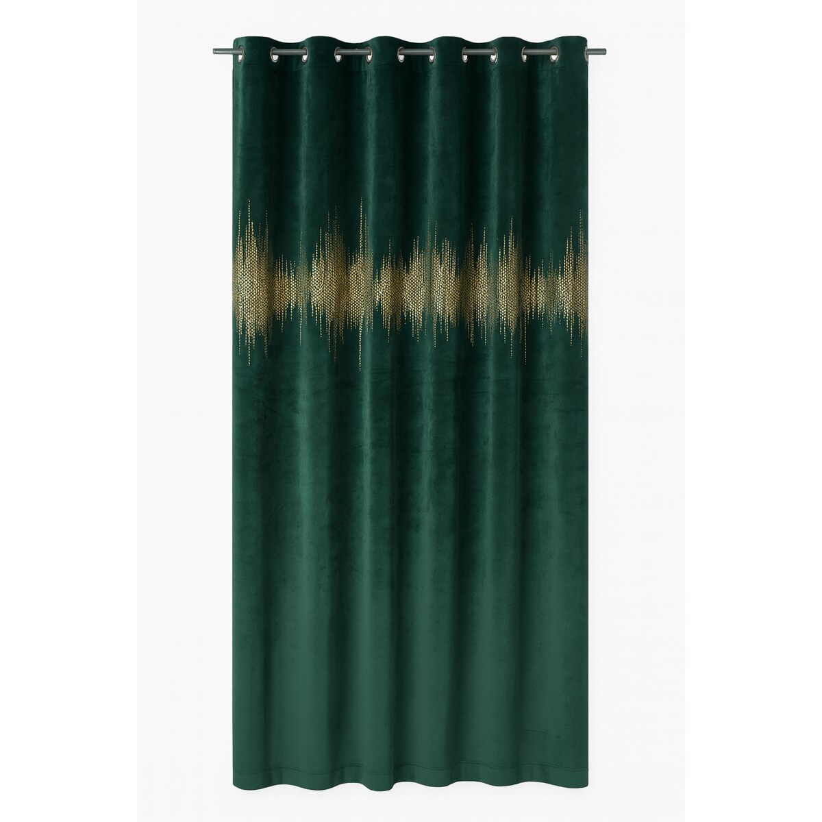 zasłona welurowa ecg gold 140x250 cm zielony