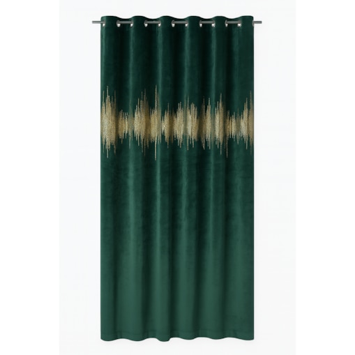 zasłona welurowa ecg gold 140x250 cm zielony