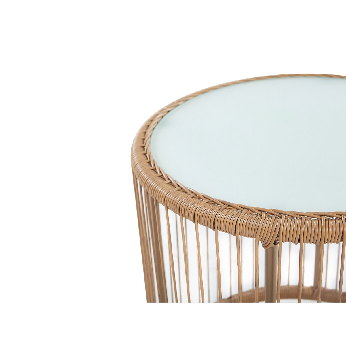 Zestaw mebli balkonowych z technorattanu naturalny LABICO