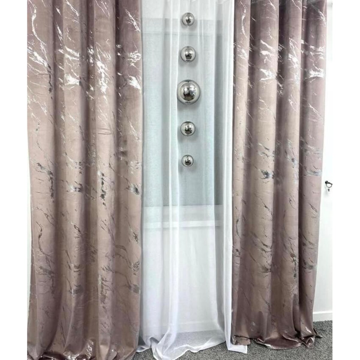zasłona welurowa marmur2 140x270 cm