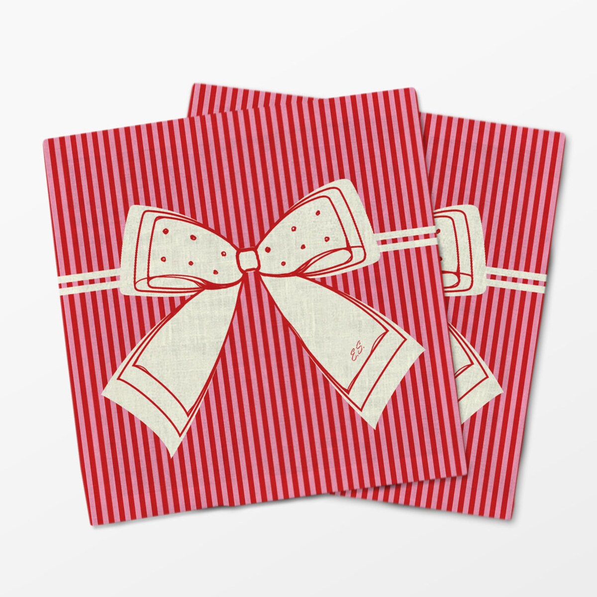 Serwetki świąteczne - Kokarda (2 szt.)