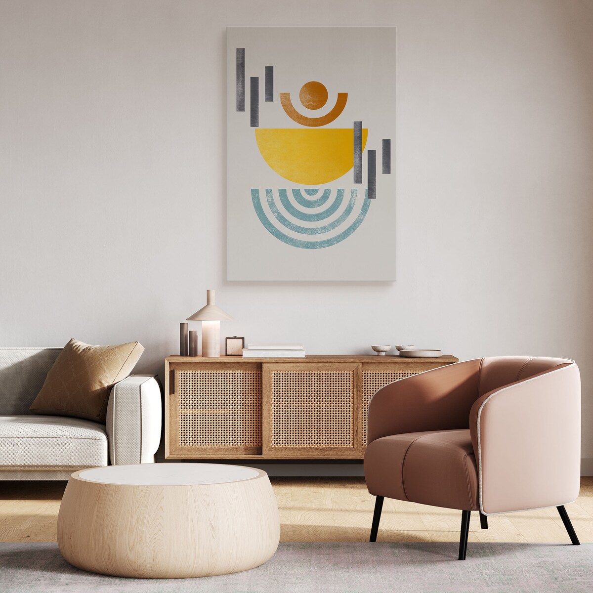 Obraz Figury Geometryczne Boho 30x40cm