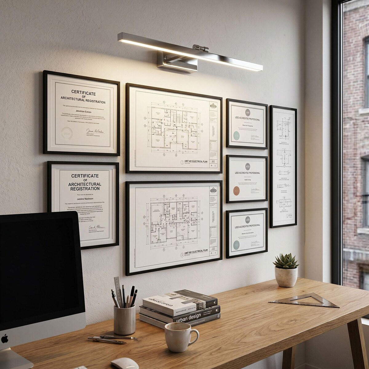 Kinkiet App1859-1W 80Cm Led Chrom, Aluminium, Tworzywo Sztuczne