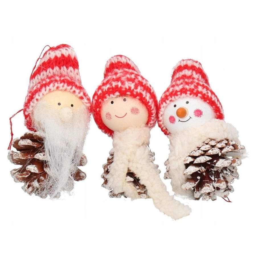 Bombki Na Choinkę Skrzat Anioł Pacynka Szyszki