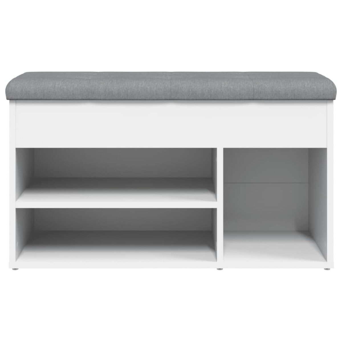 vidaXL Ławka na buty biała 82x32x45,5 cm Drewno konstrukcyjne