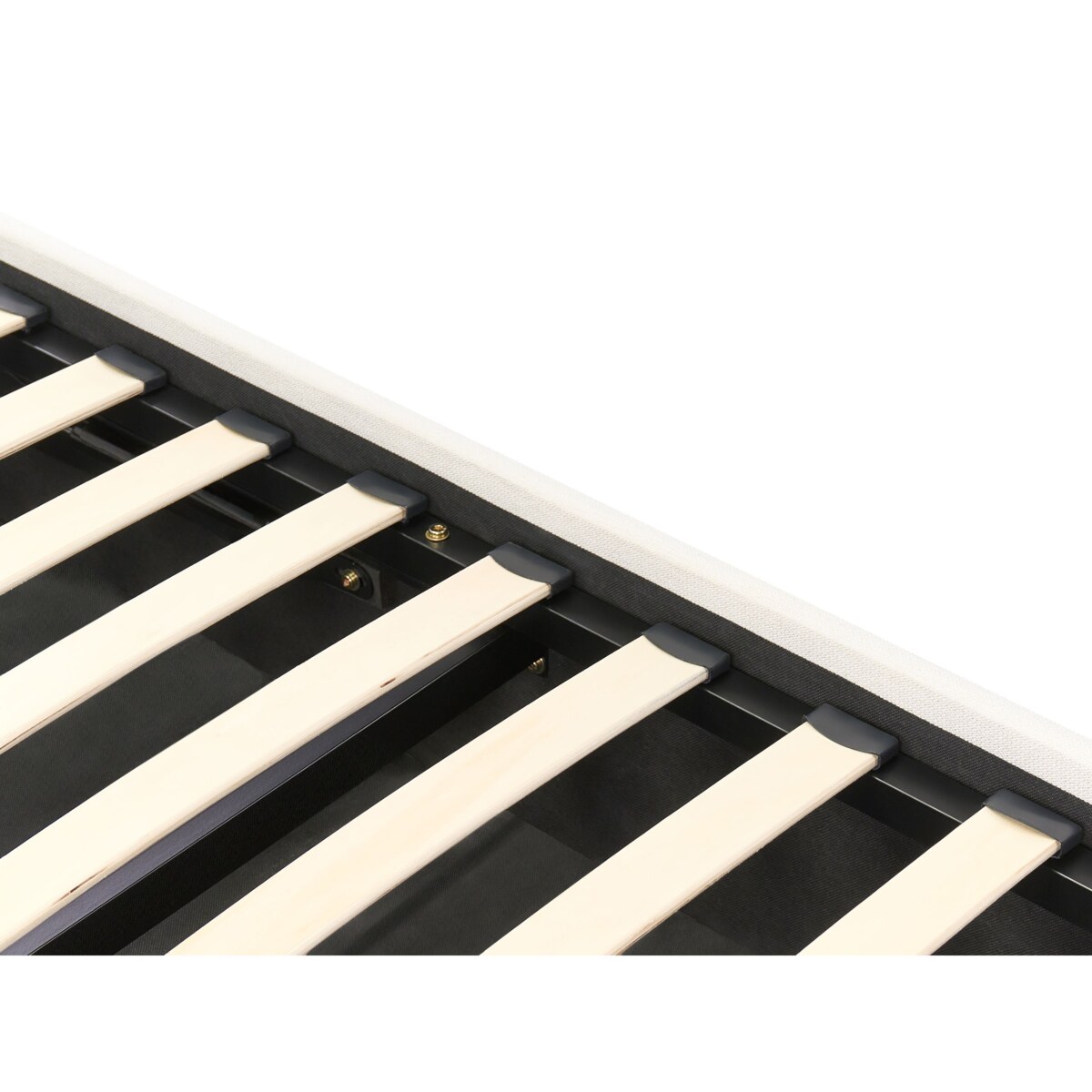 Łóżko z pojemnikiem CHALLANS 160 x 200 cm Złamana biel