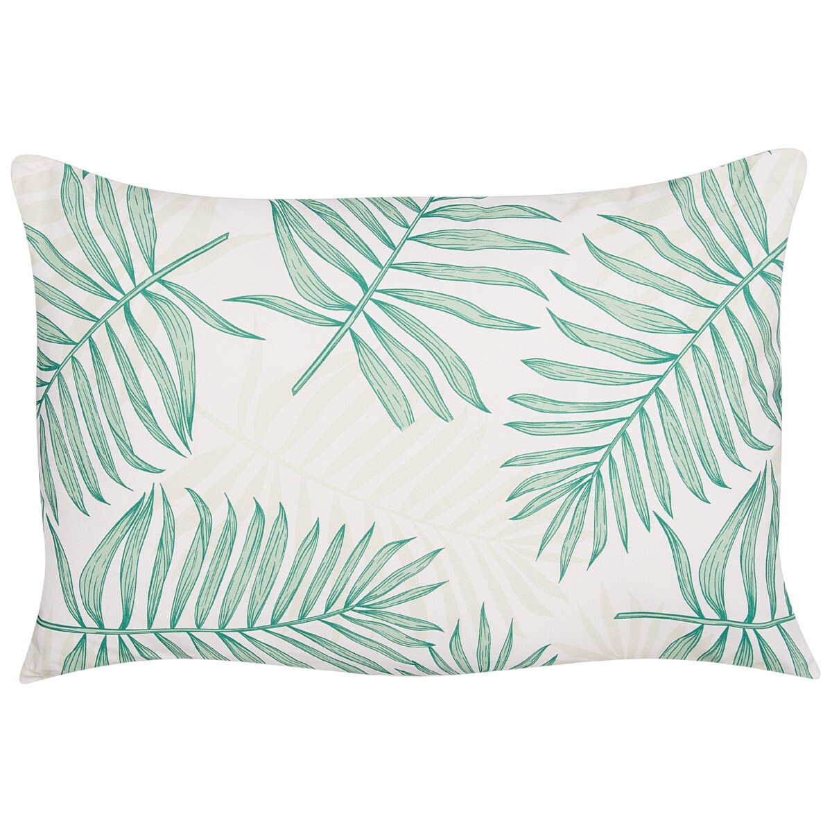 2 poduszki ogrodowe w liście 40 x 60 cm beżowy z zielonym POGGIO