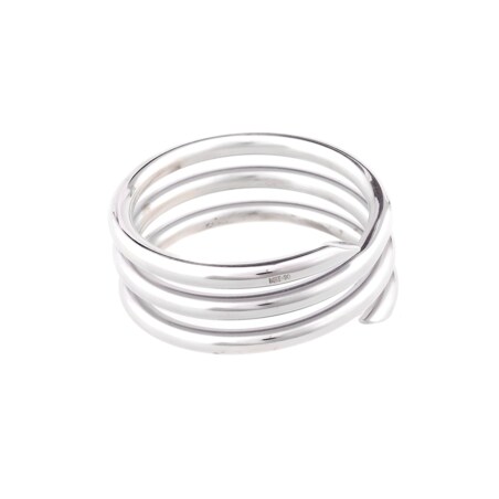 Komplet posrebrzanych, spiralnych obrączkek do serwetek - 3 zwoje - 6 szt.