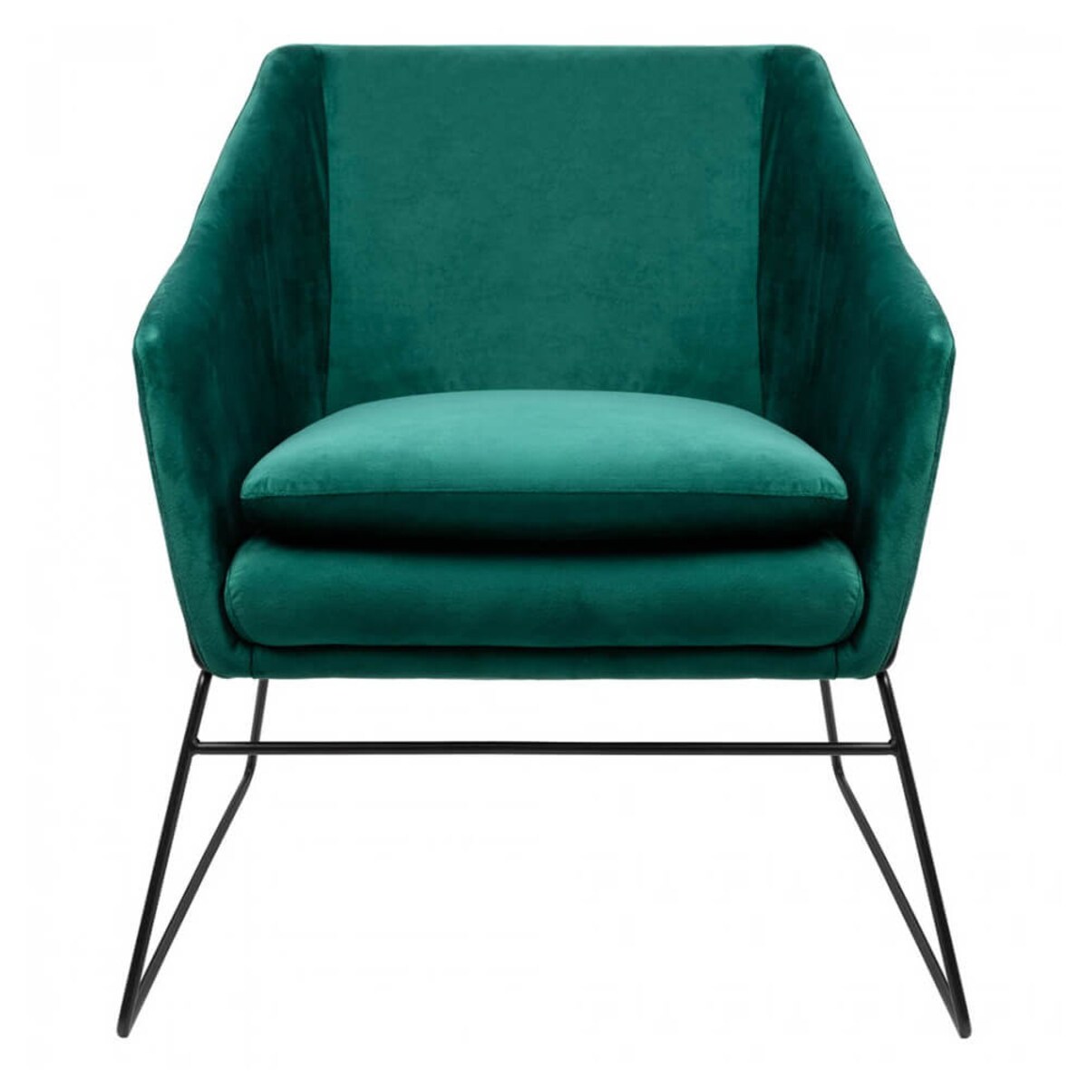 Wypoczynkowy fotel Emma MSE011000308.V35 King Home welur ciemny zielony