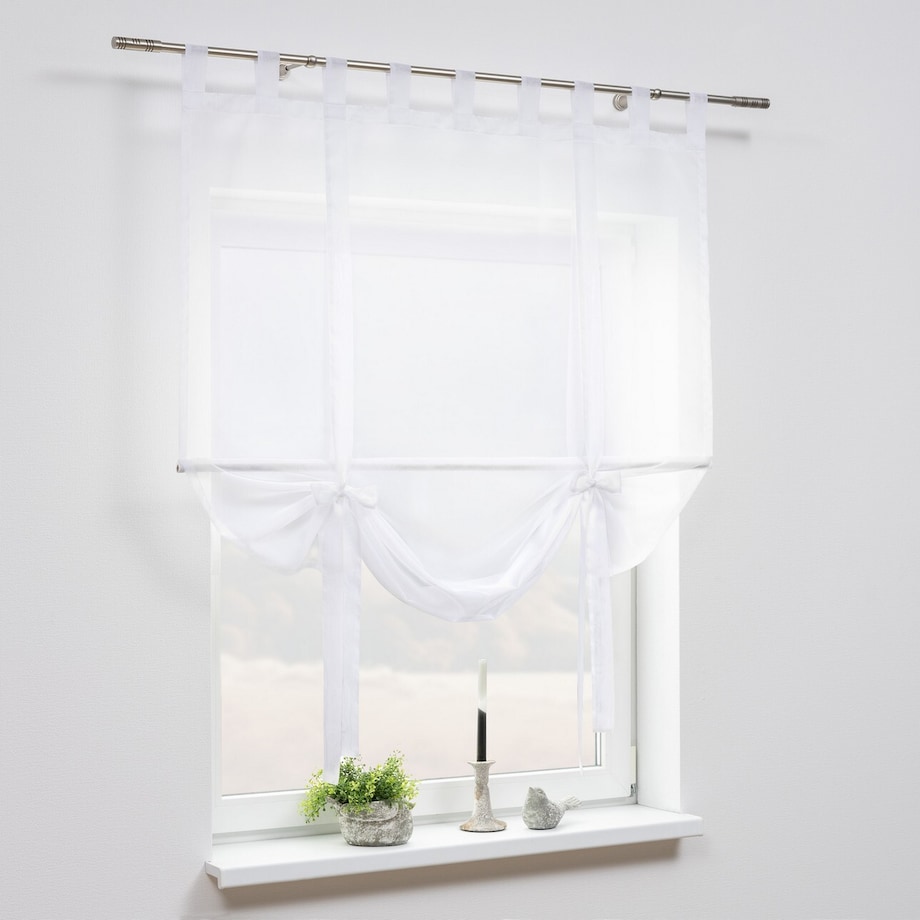 Roleta Roma 120x160 prześwitujący biały