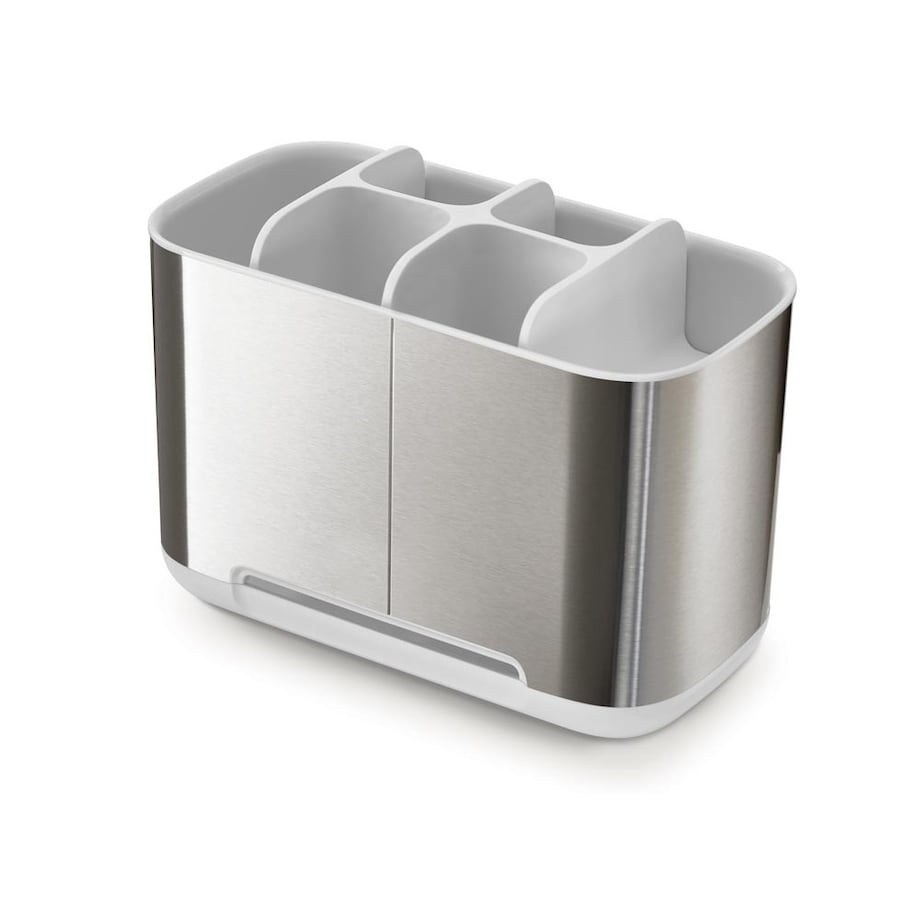 Organizer na szczoteczki L biały Easy Store Steel, 14 x 10 x 18 cm, Joseph Joseph