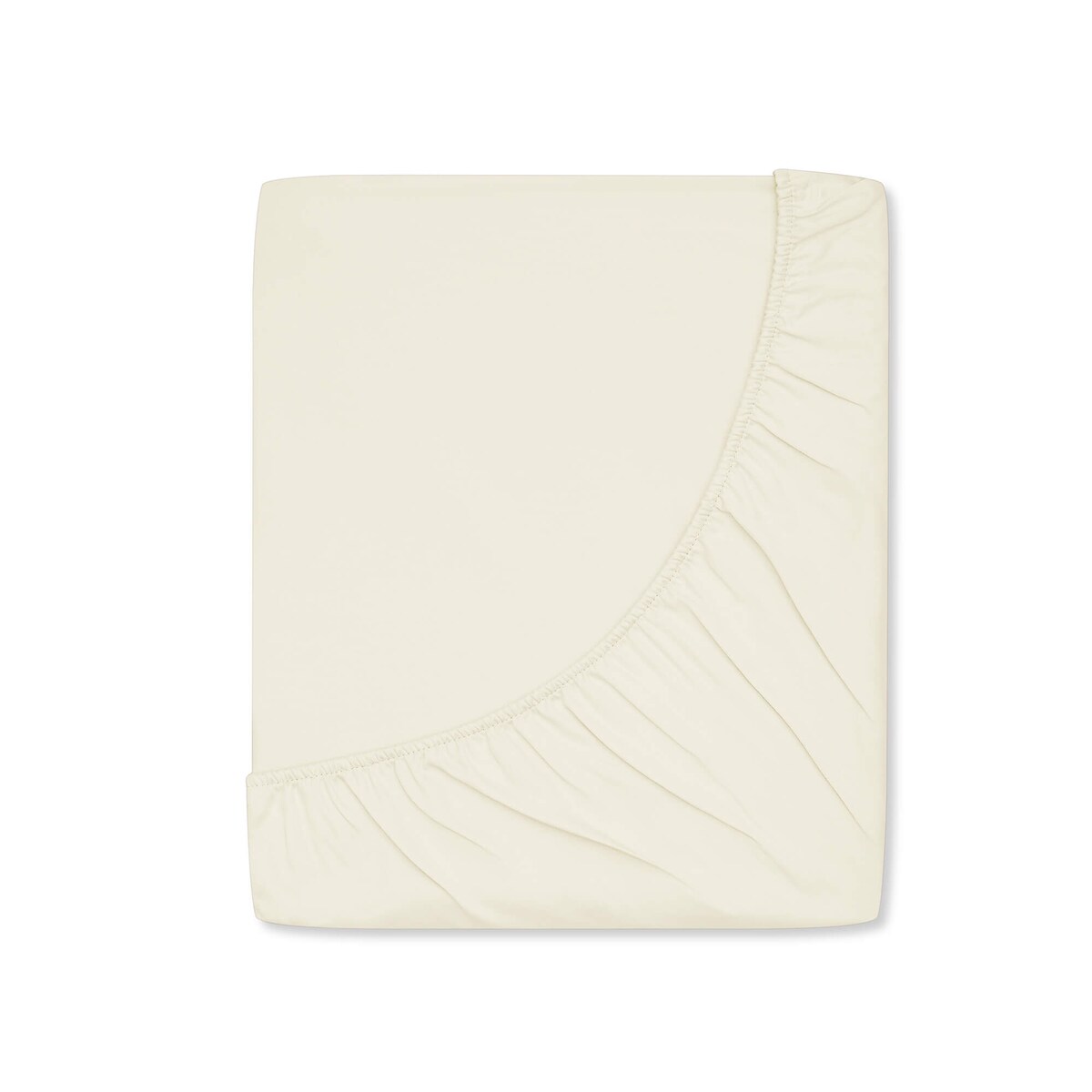 Prześcieradło satynowe z gumką vanilla 160 x 200 cm