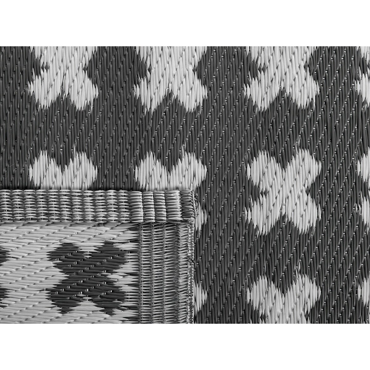 Dywan zewnętrzny 90 x 180 cm czarny ROHTAK