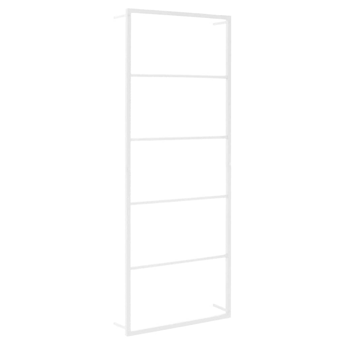 vidaXL Wieszak na ręczniki biały 45x10x115 cm stalowy