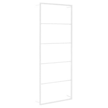vidaXL Wieszak na ręczniki biały 45x10x115 cm stalowy
