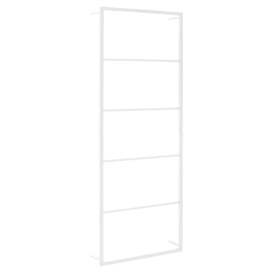 vidaXL Wieszak na ręczniki biały 45x10x115 cm stalowy
