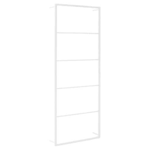 vidaXL Wieszak na ręczniki biały 45x10x115 cm stalowy